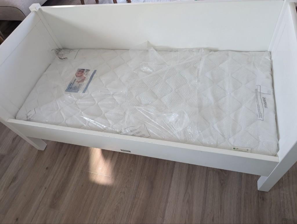 Bopita toddler bed (70x150 cm) including mattress, Ophalen, Gebruikt, Eenpersoons, Wit