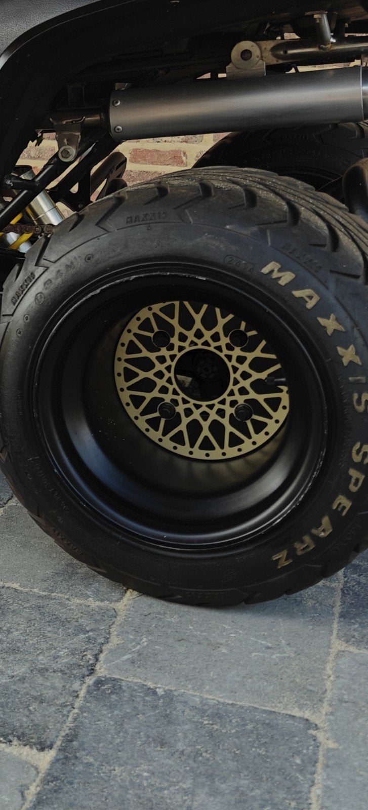maxxis spearz voor Yamaha raptor, Motoren, Ophalen