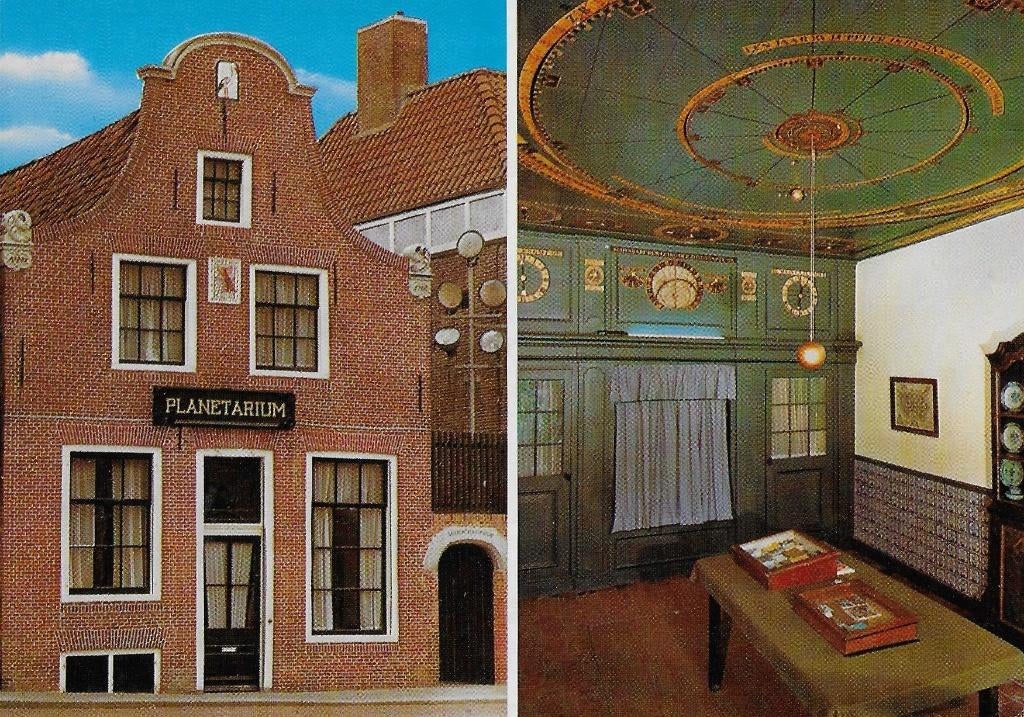 ongelopen ansichtkaart franeker planetarium, Ophalen of Verzenden, 1960 tot 1980, Gelopen, Friesland