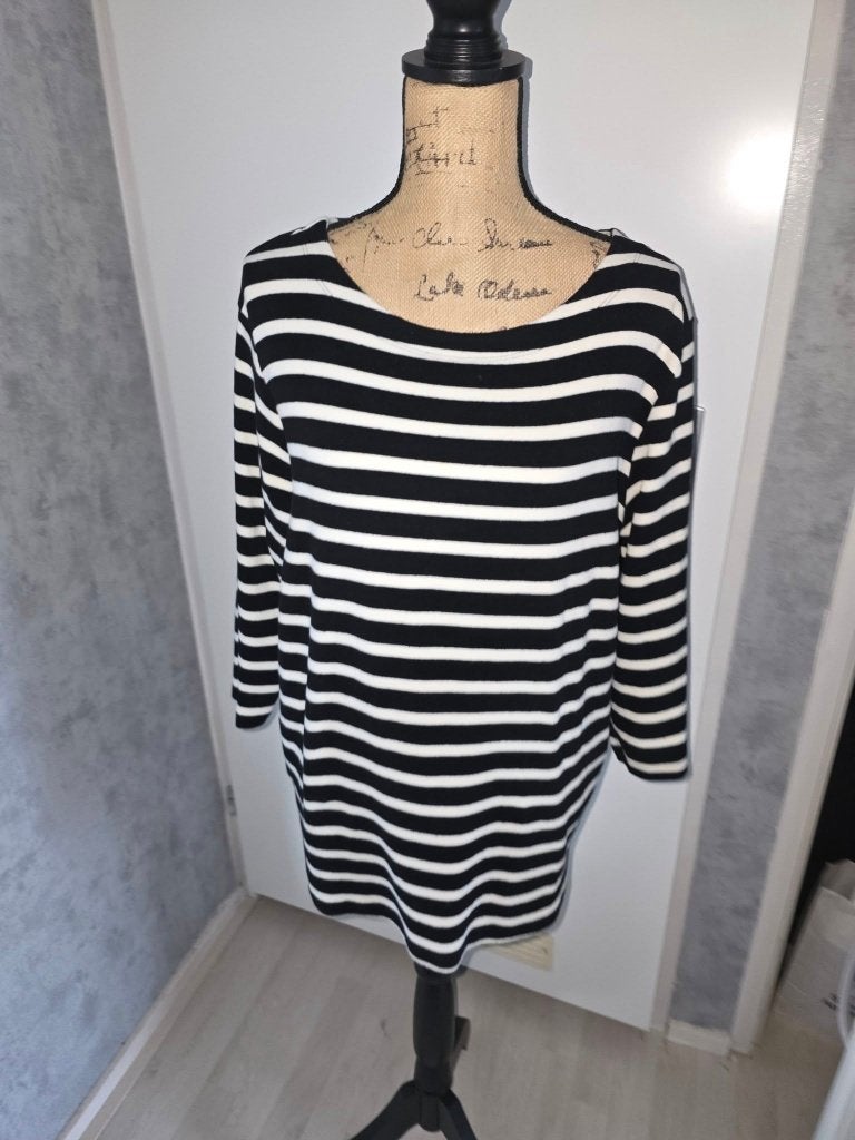 Hema gestreept shirt met lange mouwen maat xl, Zwart, Maat 46/48 (XL) of groter, Ophalen of Verzenden, Zo goed als nieuw
