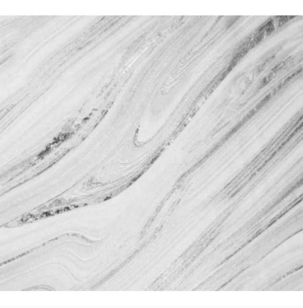 Zacht Mineraal Zilver Marmer Effect Luxe Behang 692605 10M, Ophalen of Verzenden, H, H, H