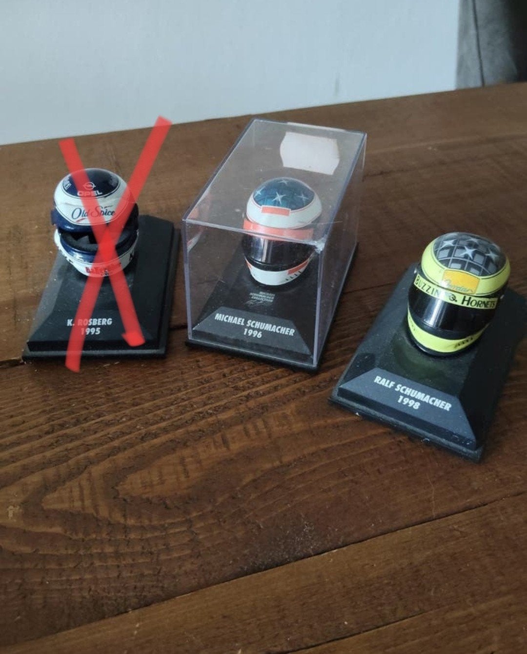 Formule 1 Helm Miniatuur Collectie -  Schumacher, Ophalen of Verzenden, Gebruikt, Formule 1