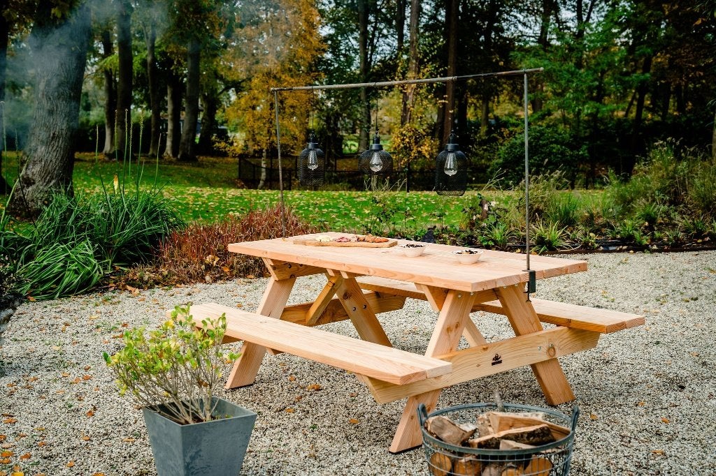 Douglas picknicktafel stoer, robuust en duurzaam (Houtmoat), Kinderpicknicktafel, Info@houtmoat.nl, Nieuw, Ophalen of Verzenden