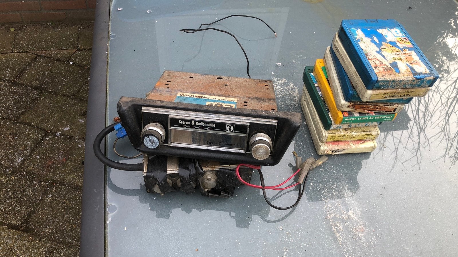 8track +banden, Auto diversen, Autoradio's, Ophalen, Zo goed als nieuw