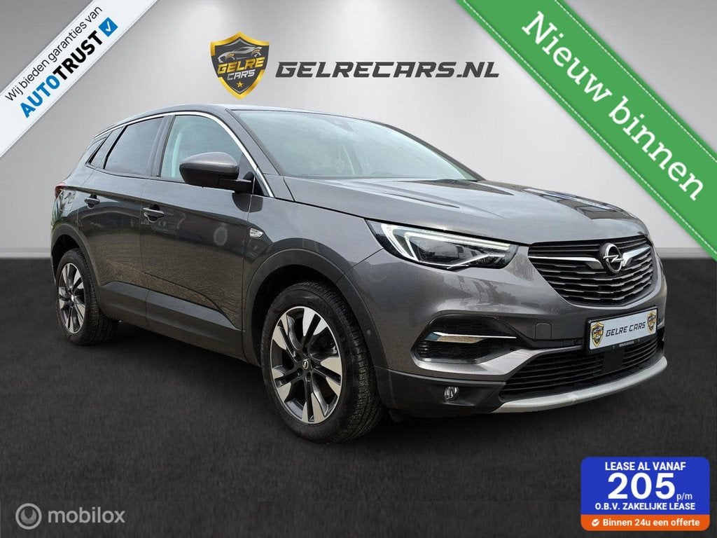 Opel Grandland X 1.2 Turbo Innovation TOPSTAAT!, Voorwielaandrijving, Gebruikt, Zwart, 1199 cc
