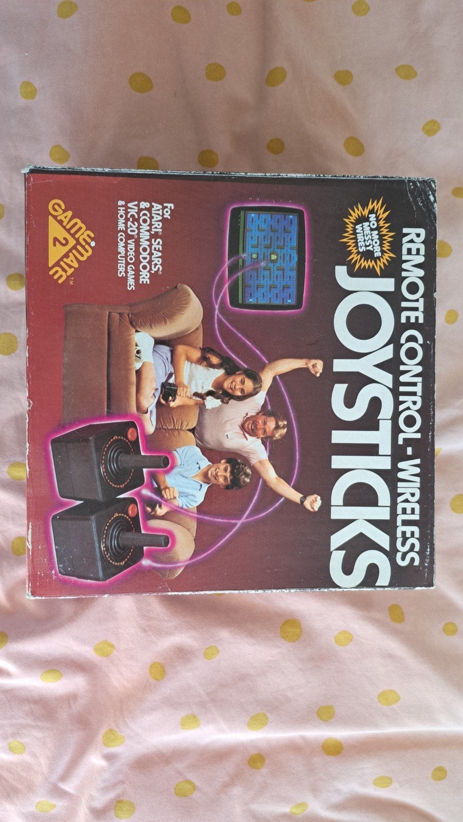 Game Mate 2 Draadloze Joysticks voor Atari/Commodore, Spelcomputers en Games, Ophalen of Verzenden, Zo goed als nieuw, Met 2 controllers