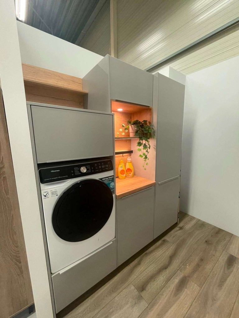 Luxe bijkeuken / wasruimte kastopstelling, Overige typen, Niet ingevuld, Nieuw, Hout