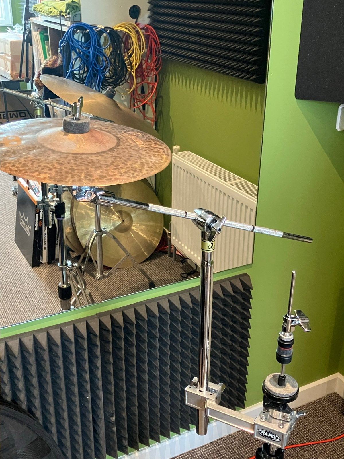 Universele Osan Cymbal boom Arm met Mapex multi klem, Ophalen of Verzenden, Gebruikt, Overige merken