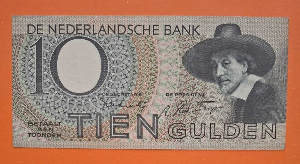 Bankbiljet 10 gulden 1944 Staalmeester, cat. PL40.a, Postzegels en Munten, Bankbiljetten | Nederland, Verzenden, 10 gulden, Los biljet