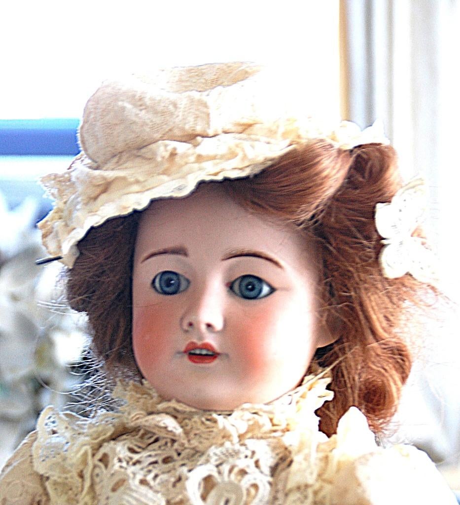 Antieke Franse porseleinen pop, Ophalen of Verzenden, Pop