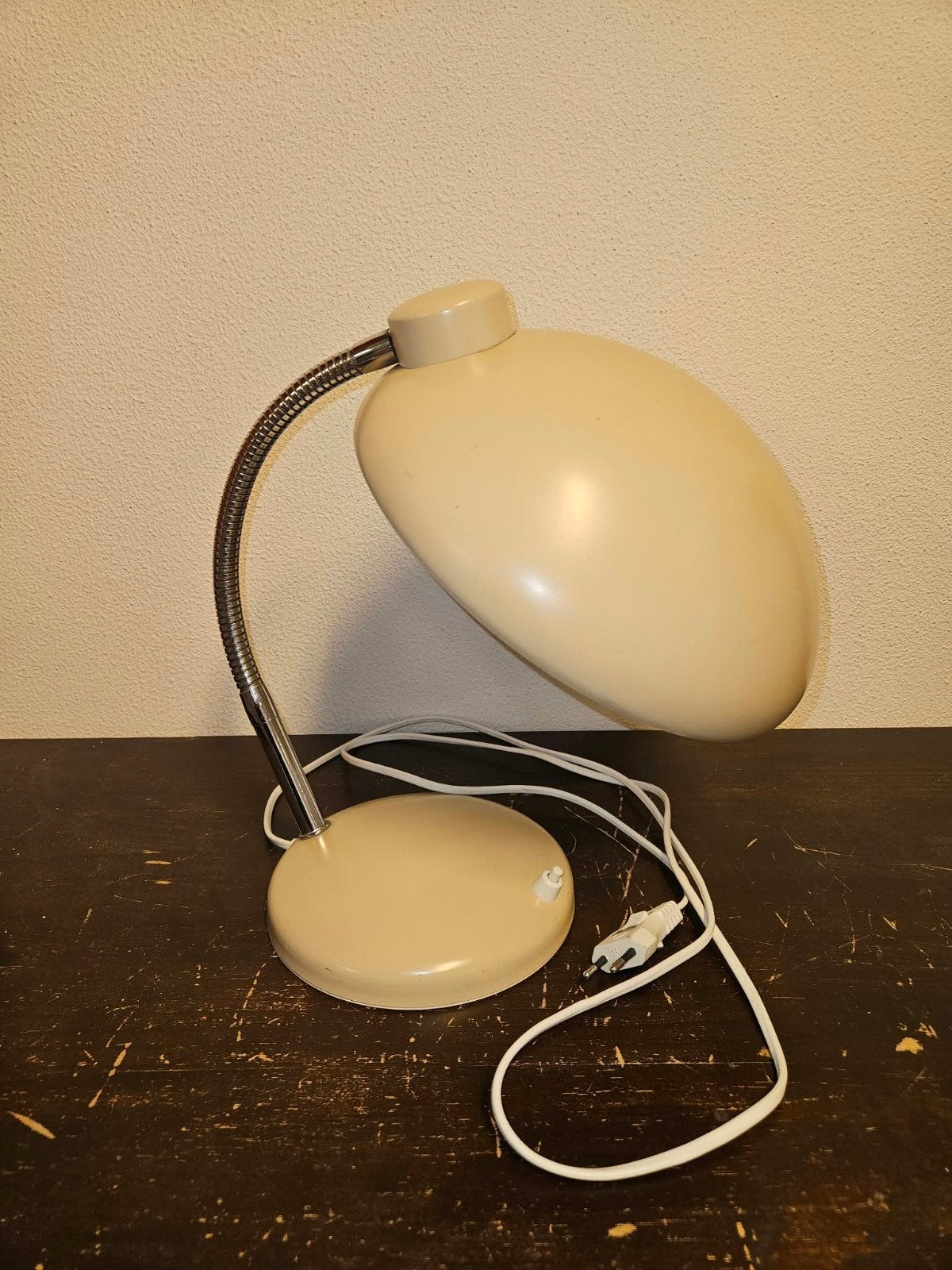Vintage tafellamp in zeer goede staat, Beige, Bureaulamp, Vintage, 35 cm