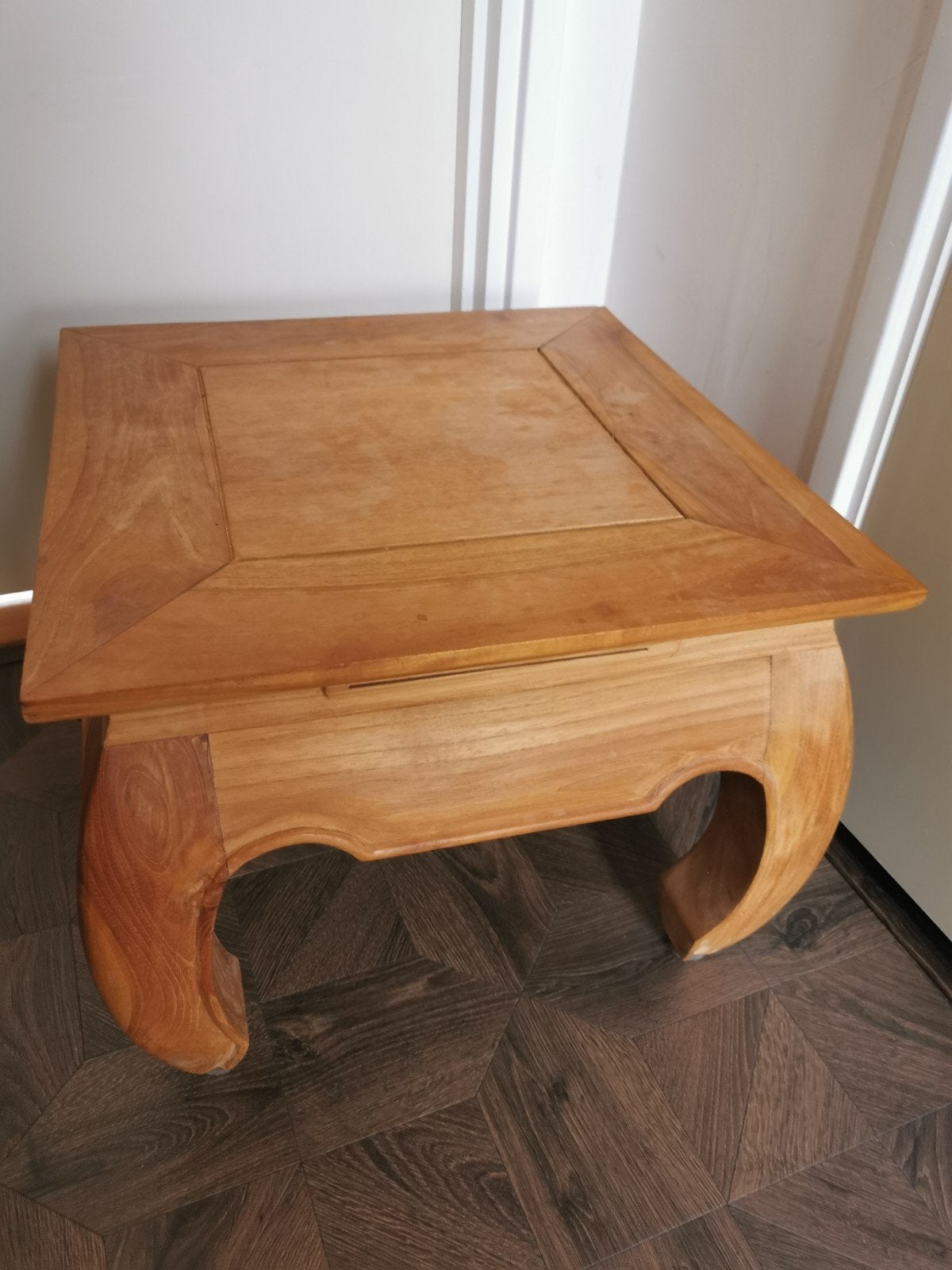 Opium teakhouten salontafel, 50 tot 100 cm, Zo goed als nieuw, 5 – 50, Vierkant