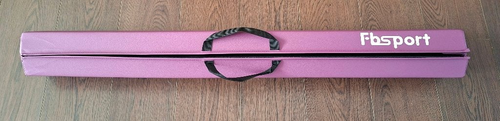 FBSPORT Turnbalk - 10x240 cm - PU-Leer - Opvouwbaar - Paars, Ophalen, Materiaal, Paars, Zo goed als nieuw