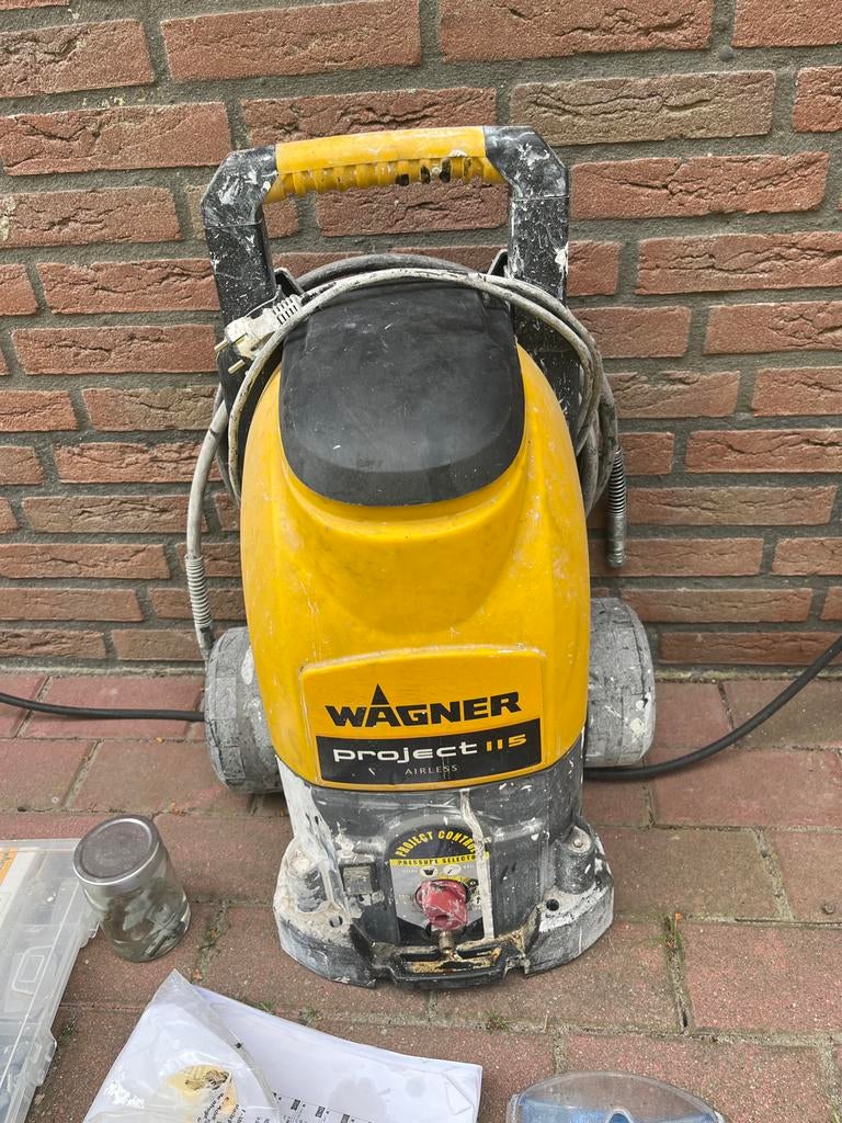 Wagner Project 115 Verfspuit - Airless Spuitmachine, Ophalen of Verzenden, Gebruikt, Verfspuit of Verfpomp