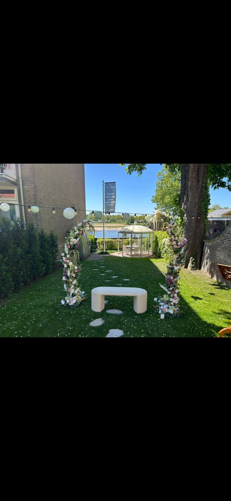 Bloemenboog te huur bruiloft/babyshower/feest, Ophalen, Gebruikt, Overige