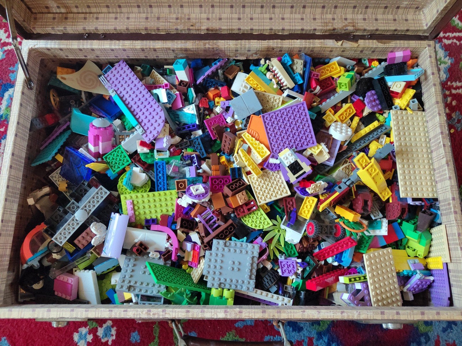 Koffer met losse Lego en boekjes, Kinderen en Baby's, Speelgoed | Duplo en Lego, Ophalen, Zo goed als nieuw