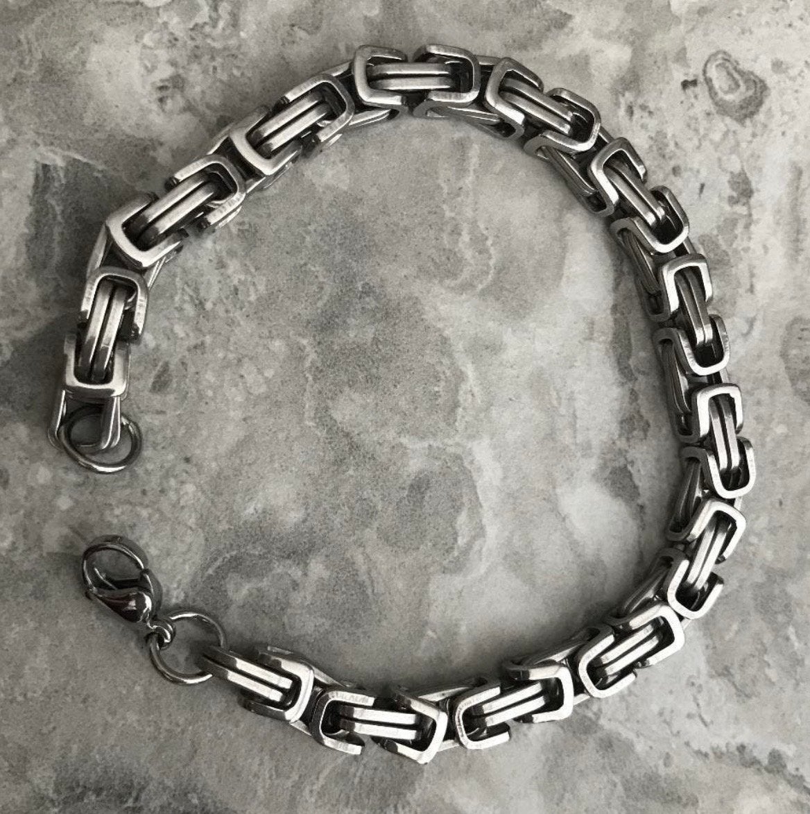 Armband Koningsschakel Tibet Zilver Massief 21 cm Nieuw, Ophalen of Verzenden, Nieuw, Zilver, Zilver