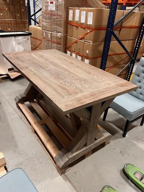Houten eettafel met 4 stoelen – compleet en stevig, Gebruikt, Eikenhout, 150 tot 200 cm, Vier personen
