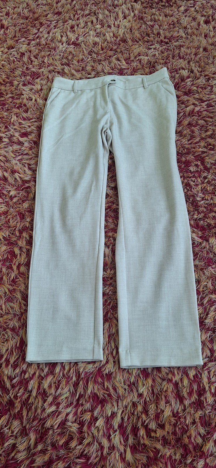 Claudia by Claudia Sträter Broek Maat 42, Beige, Maat 42/44 (L), Ophalen of Verzenden, Zo goed als nieuw