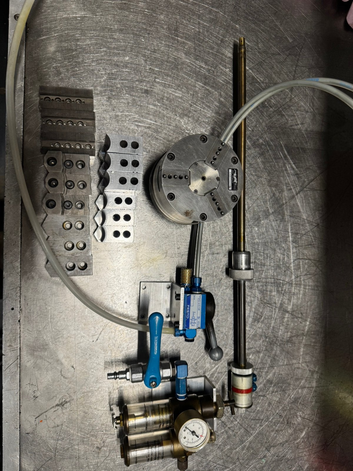 Migat Precision Power Chuck Draaibank Emco 3 Klauwplaat, Ophalen, Gebruikt, Metaaldraaibank
