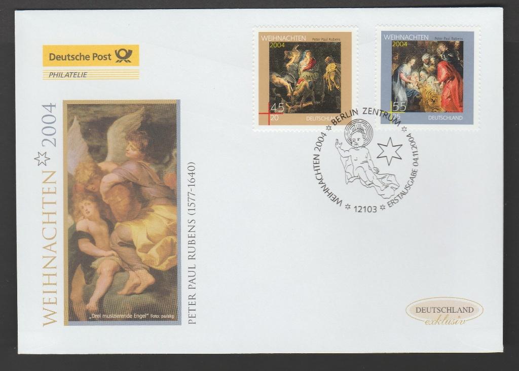 Duitsland - FDC Michelnr 2429-2430 - kerst 2004, Verzenden, 1990 tot heden, Postfris
