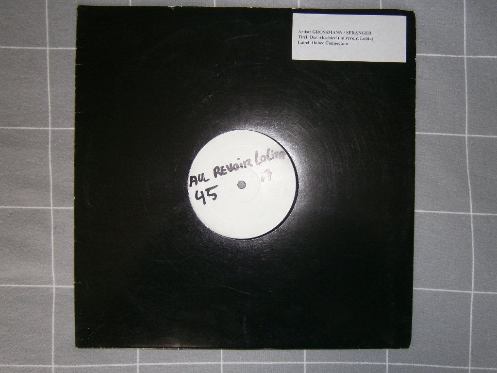Grossmann / Spranger – Der Abschied (au revoir, Lolita) 2002, Ophalen, Trance, Zo goed als nieuw, Inclusief binnenhoes
