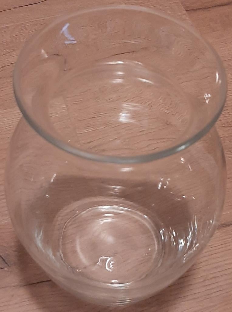 👘Preloved: Glazen kimchi fermenteerpot - Mooie vorm🏷️€9,-, Ophalen of Verzenden, Zo goed als nieuw, Glas, Pot, Bus of Blik