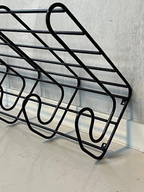 Fran wandkapstok jaren 80 kapstok retro draadstaal zwart, Wandkapstok, Gebruikt, IKEA, SE