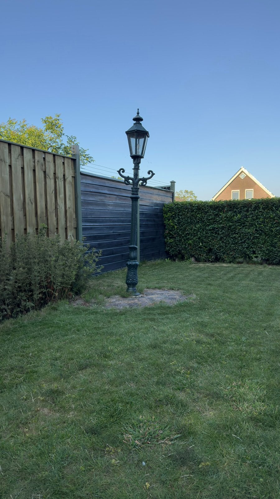 Prachtige klassieke lantaarnpaal (Victoriaanse stijl), Tuin en Terras, Ophalen, Staande lamp, 50 tot 250 watt, IJzer