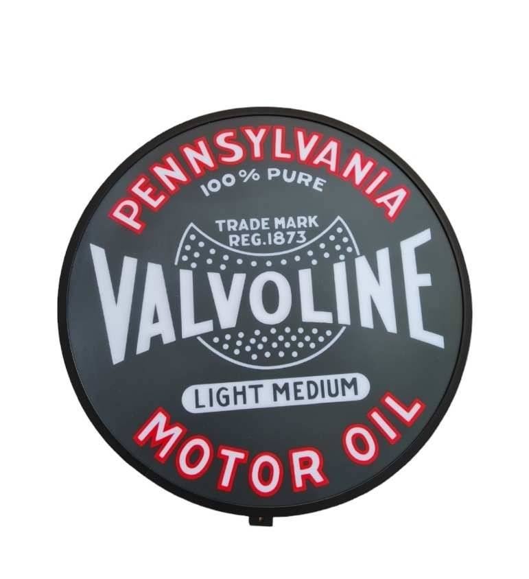 Valvoline motor oil wand decoratie verlichting lamp & andere, Lichtbak of (neon) lamp, Ophalen of Verzenden, Zo goed als nieuw