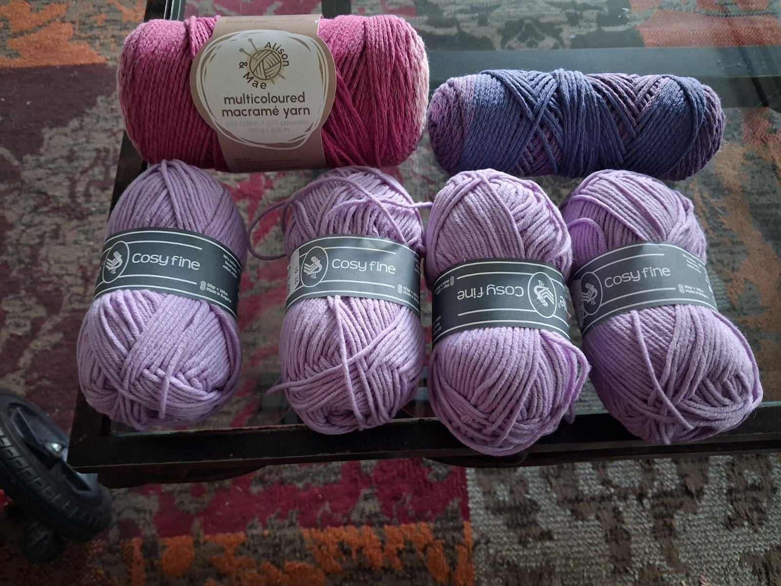 Diverse garens: Cosy Fine, Macramé en kleurverloop, Hobby en Vrije tijd, Ophalen of Verzenden, Nieuw, Breien of Haken, Wol of Garen