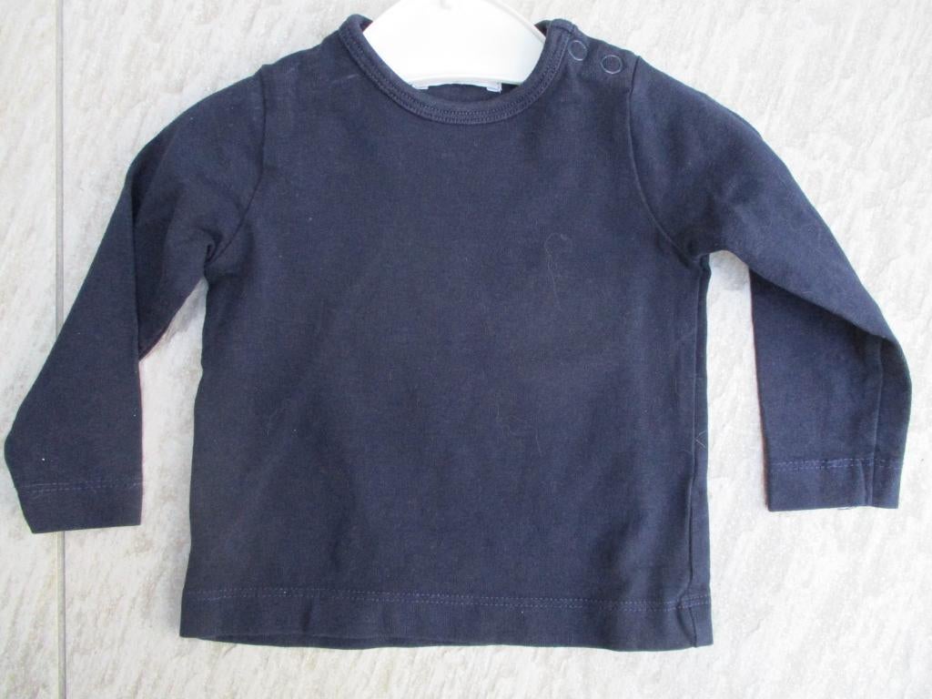 Hema longsleeve donker blauw maat 50 / 56 T-shirt lange mouw, Kinderen en Baby's, Babykleding | Maat 50, Ophalen of Verzenden