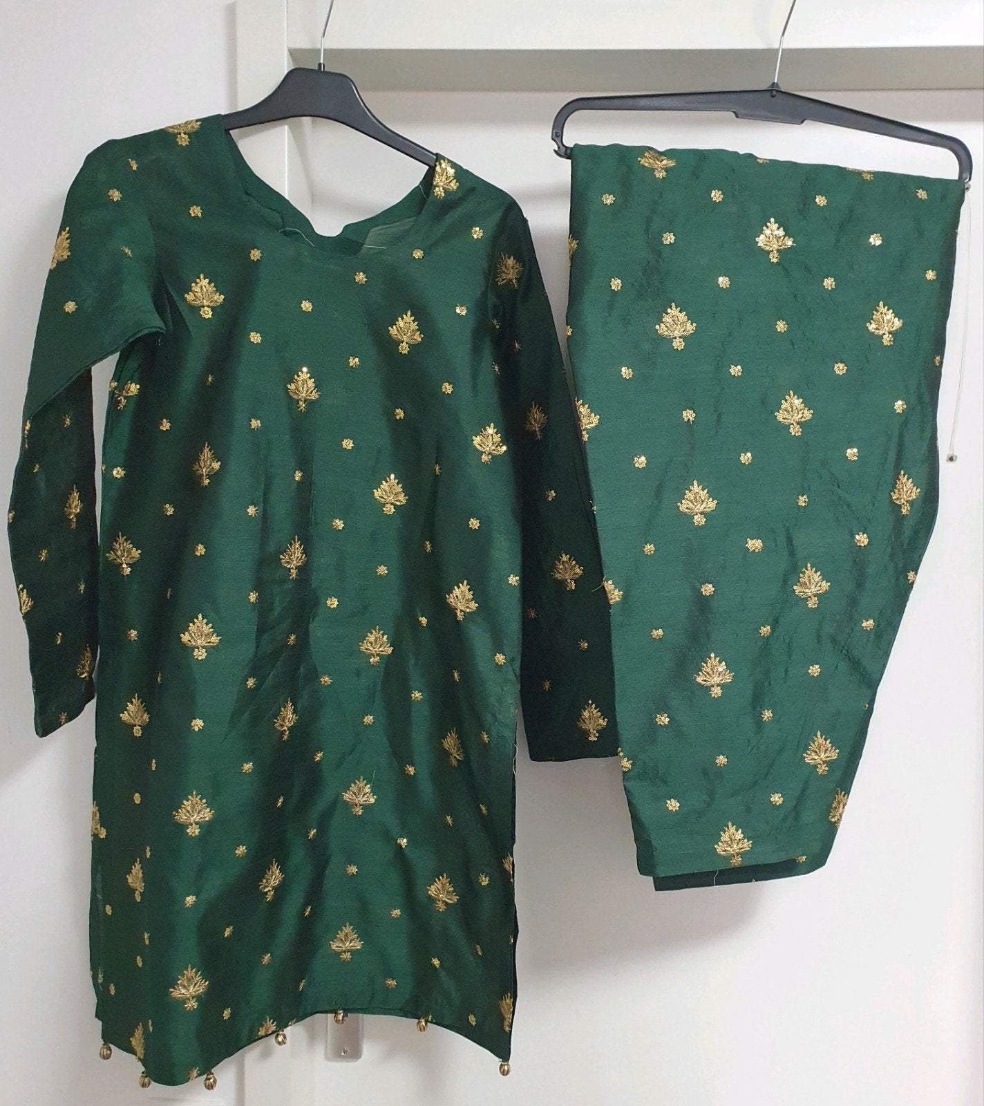 Indiase Hindoestaanse Bollywood Punjabi Salwar Kameez maat S, Ophalen of Verzenden, Nieuw, Maat 36 (S), Groen