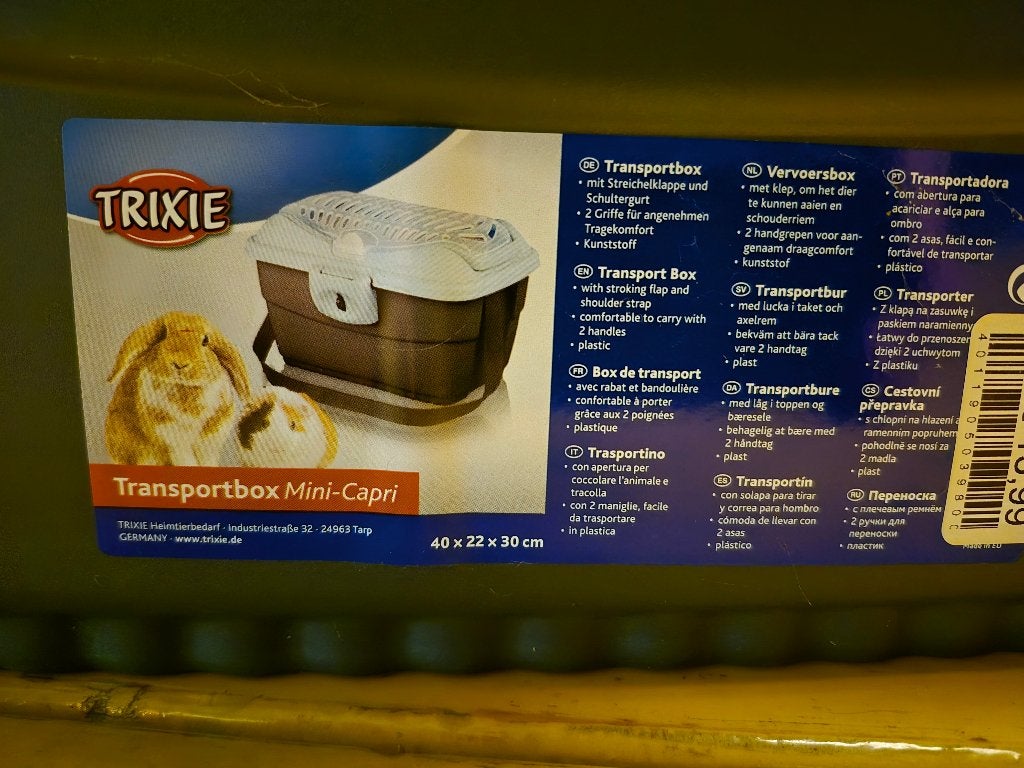 HAMSTER TRANSPORT BOX, Ophalen of Verzenden, Zo goed als nieuw