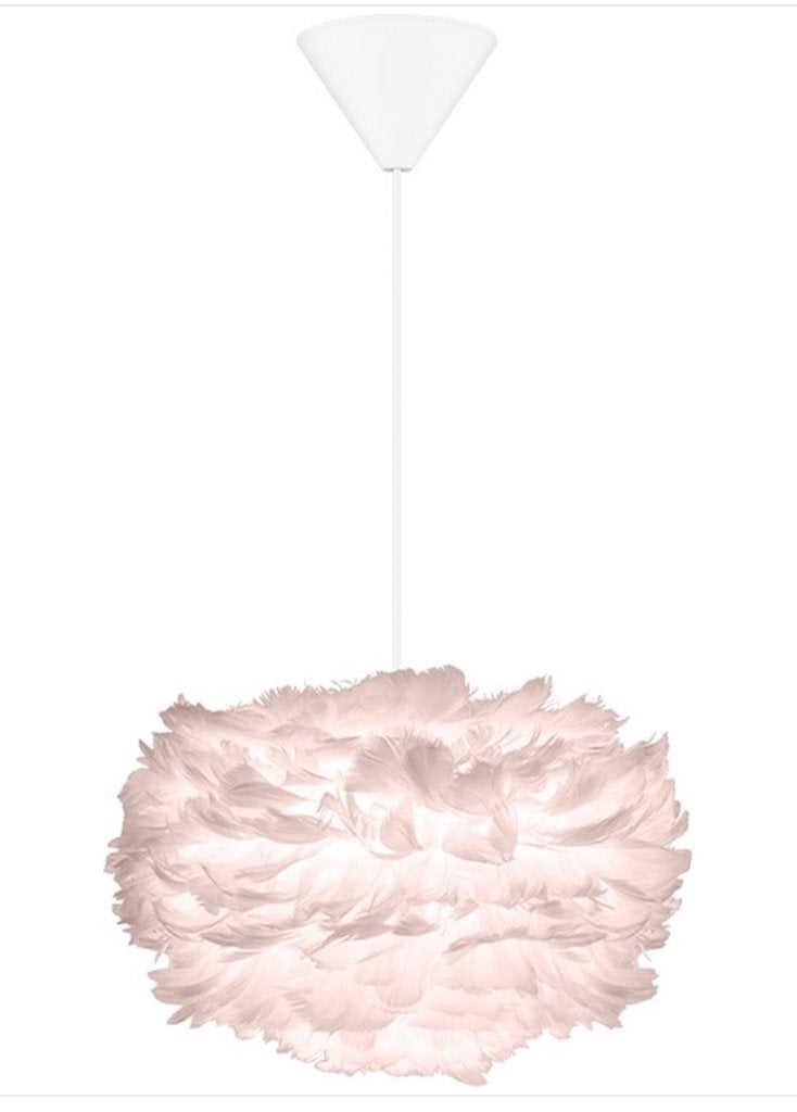 Roze veren hang lamp, Ophalen, Nieuw, Schattig