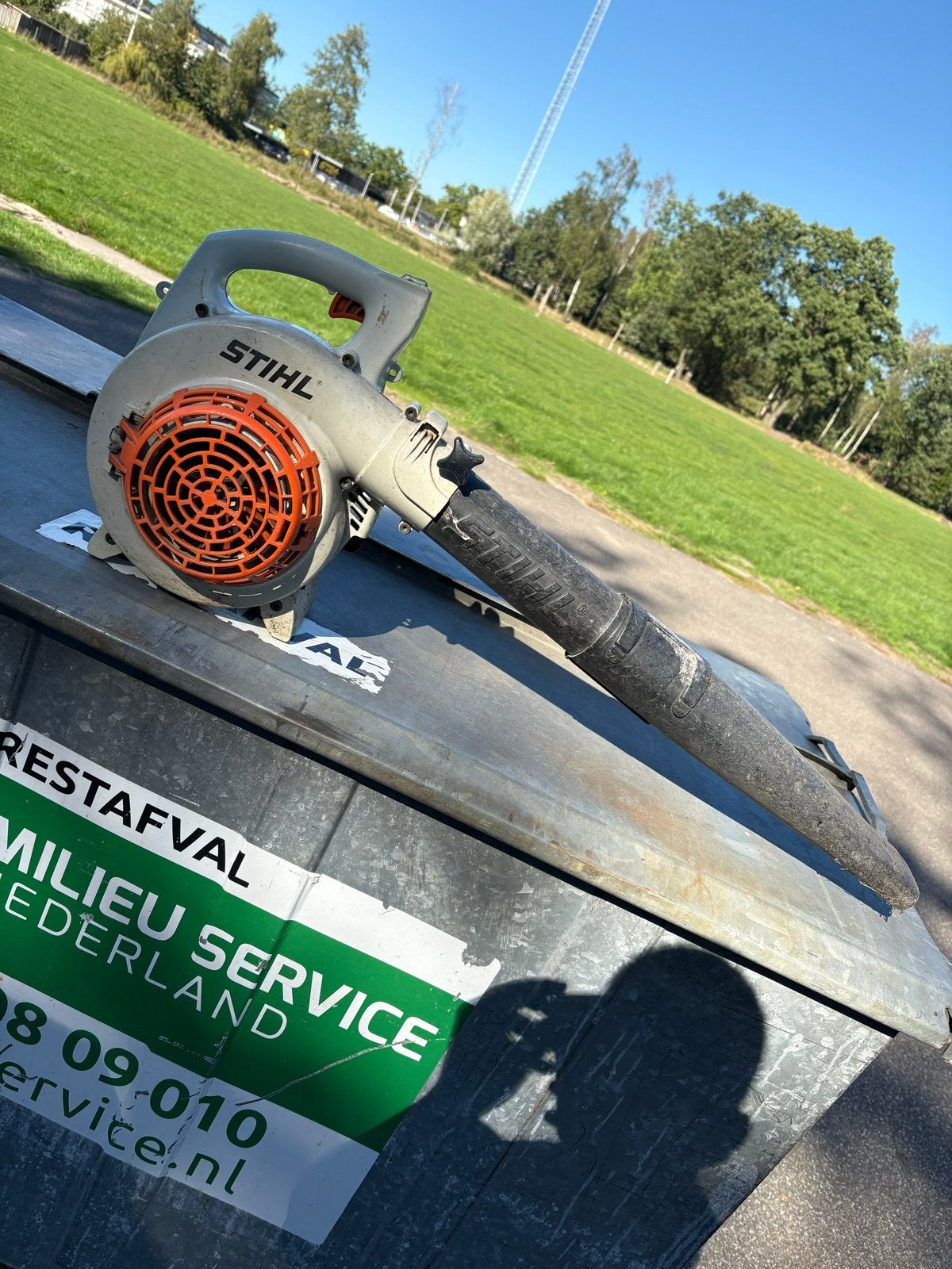 Stihl BG 56 Bladblazer - Benzine, Handgedragen, Ophalen of Verzenden, Gebruikt, Benzine, Handgedragen