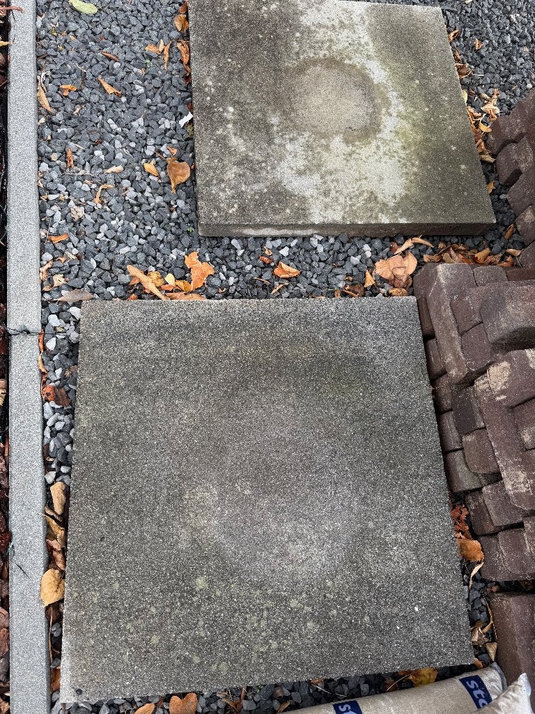 3 terrastegels betongrijs 60x60x4 cm, Tuin en Terras, Ophalen, Gebruikt, Minder dan 5 m², Beton