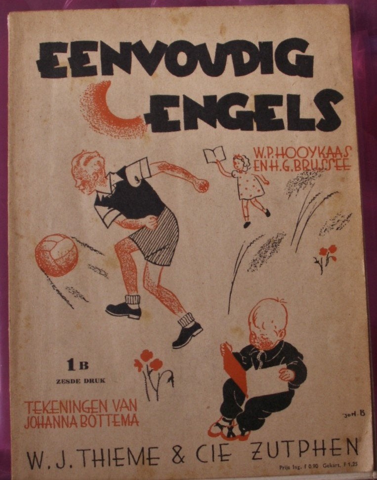 Oud schoolboek Eenvoudig Engels MULO 1956, Ophalen of Verzenden