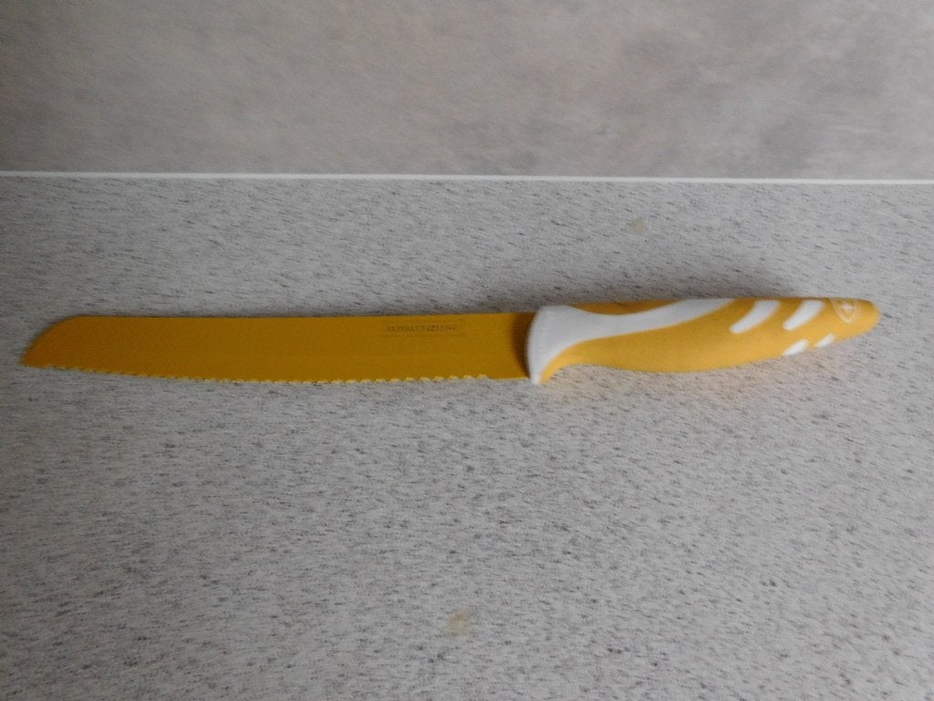 Kartel mes 33 cm. Royalty Line Geel Switserland, Los bestek, Zo goed als nieuw, Rvs of Chroom, Royalty Line