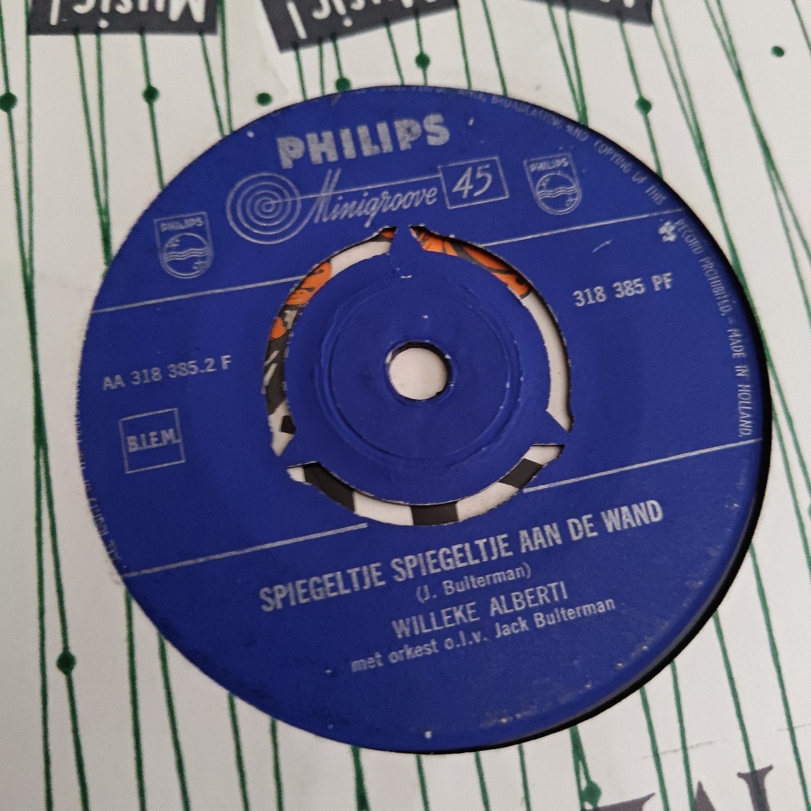 Willeke Alberti  Spiegeltje Spiegeltje aan de Wand / Tom Pil, Cd's en Dvd's, Gebruikt, 7 inch, Ophalen of Verzenden, EP