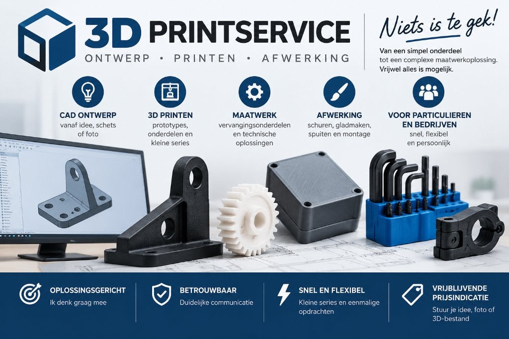 3D Printservice & CAD Ontwerp | Maatwerk en Onderdelen, Computers en Software, Bambu Lab, Nieuw, Ophalen of Verzenden, Filament