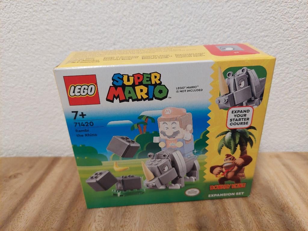 Super Mario 71420 Uitbreidingsset: Rambi de neushoorn nieuw, Lego, Lego, Lego, Nieuw