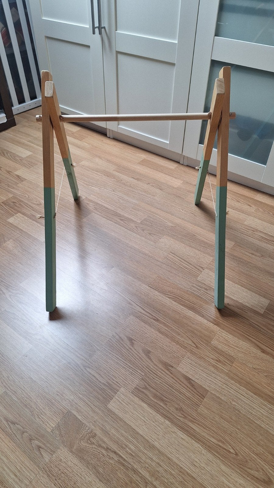 Houten babygym met mintgroene accenten, Ophalen, Babygym