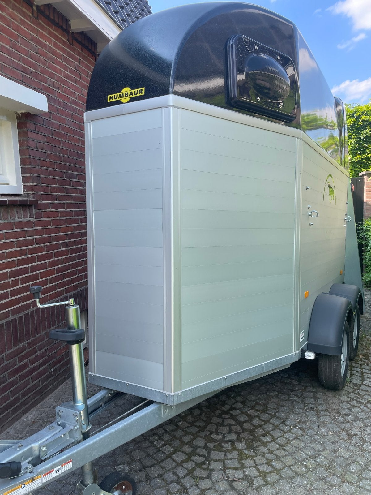 Paardentrailer humbaur single aluminium, Dieren en Toebehoren, Paarden en Pony's | Trailers en Aanhangwagens, Ophalen, Gebruikt