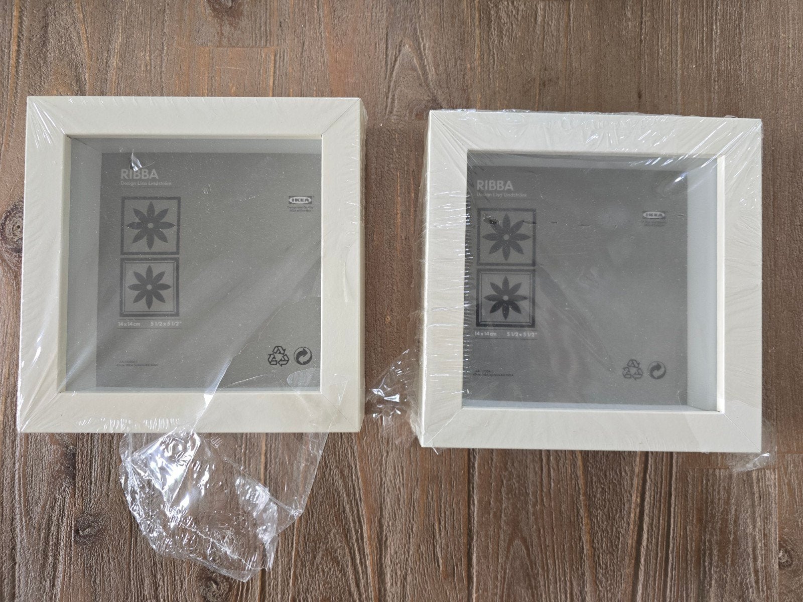 2x IKEA Ribba fotolijst, crème, nieuw in verpakking, Minder dan 50 cm, Nieuw, Ophalen of Verzenden, Minder dan 50 cm