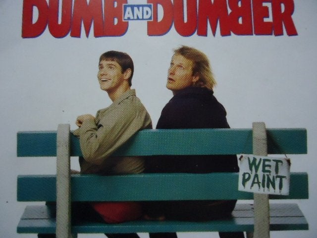 sticker oud FILM DUMB Dumber Cinema  bioscoop video carrey, Verzenden, Zo goed als nieuw, Bedrijf of Vereniging