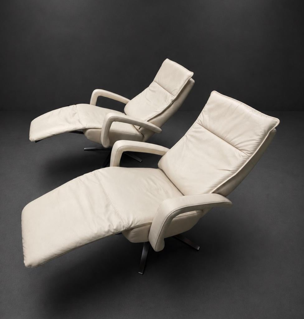 Relax stoelen 2 STUKS MUSTERING ! Met ACCU in KalfsLeder, Ophalen of Verzenden, Zo goed als nieuw, 75 tot 100 cm, 50 tot 75 cm