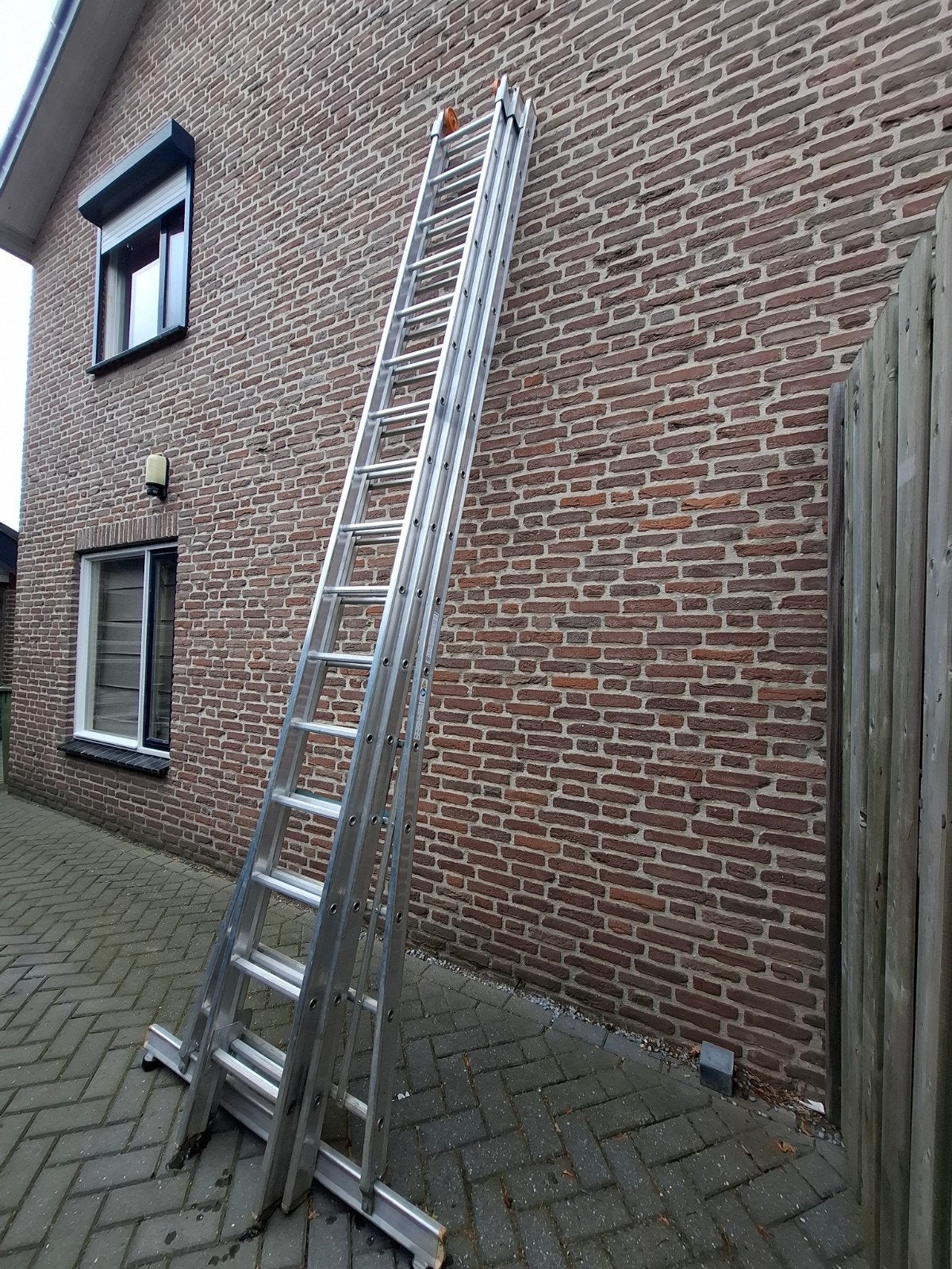 3 delige ladder, Ophalen, Zo goed als nieuw, 4 meter of meer