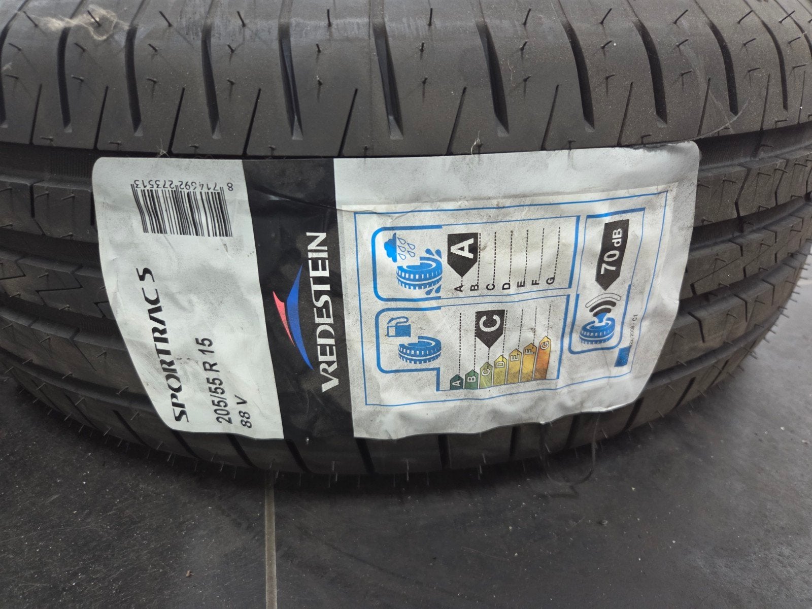 2 Nieuwe Vredestein Sportrac 5 Banden 205/55 R15 (2018), Ophalen, 15 inch, Nieuw, 205 mm
