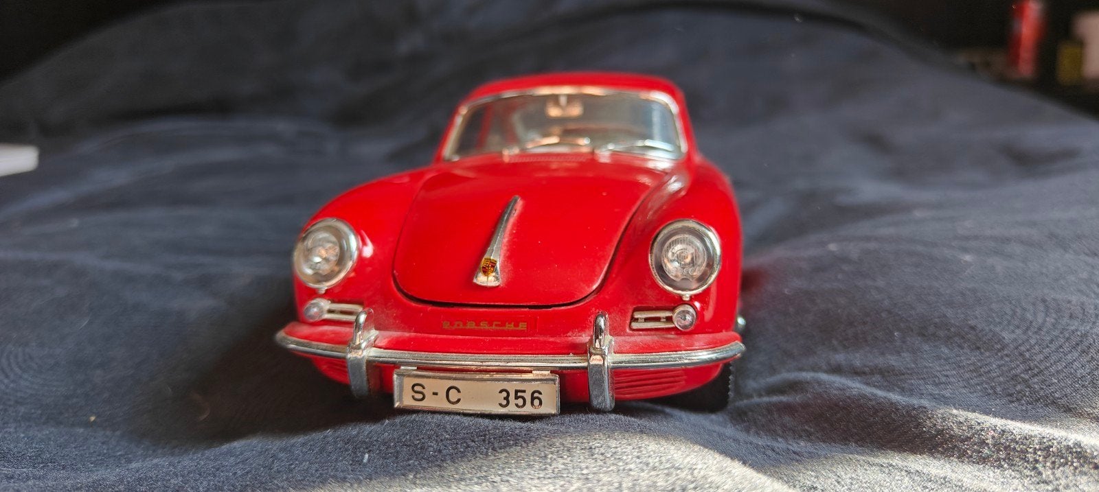 Rode Porsche 356 modelauto - Zo goed als nieuw, Hobby en Vrije tijd, Modelauto's | 1:43, Ophalen of Verzenden, Zo goed als nieuw